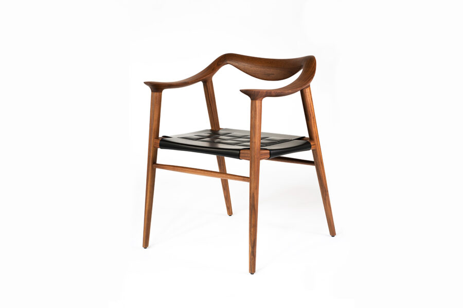 Leather seat replacement for Bambi Chair 57 natural leather including shipping