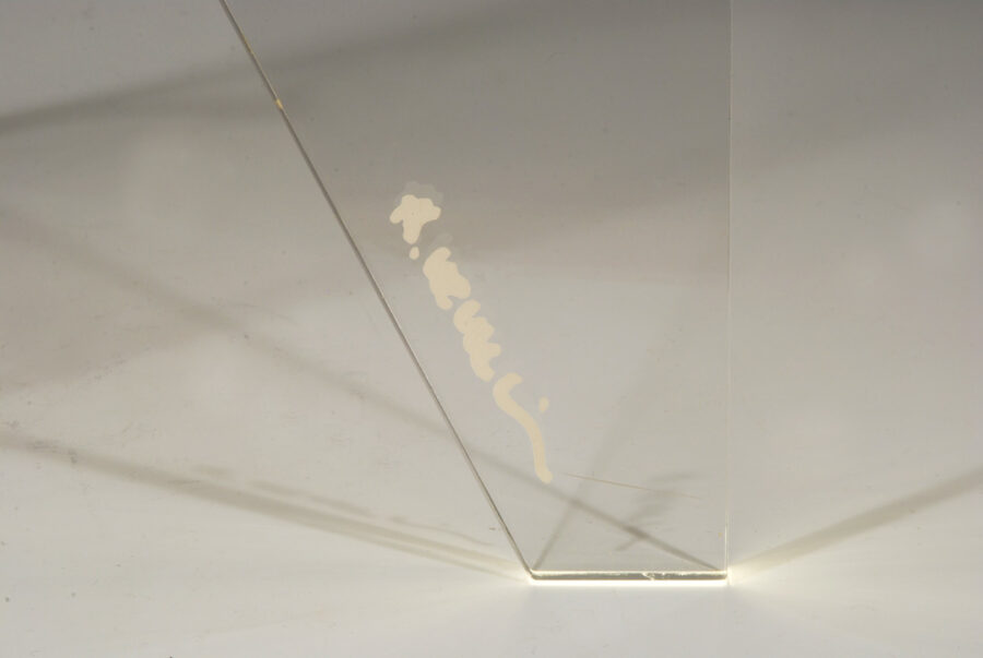 Sjelden op-art bordlampe fra Lamperti