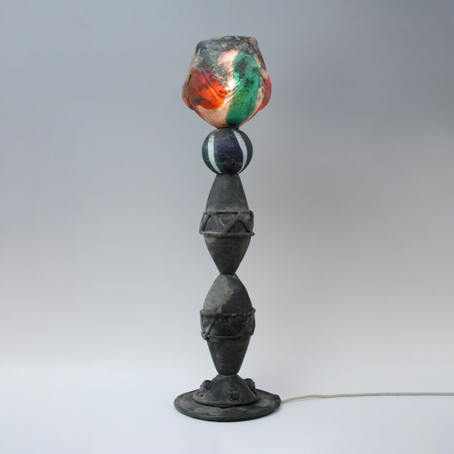 Unik gulvlampe-/ skulptur av Ermanno Nason, Murano