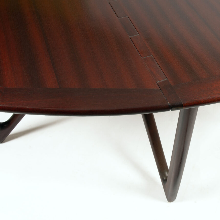 Vintage drop-leaf table by Kurt Østervig