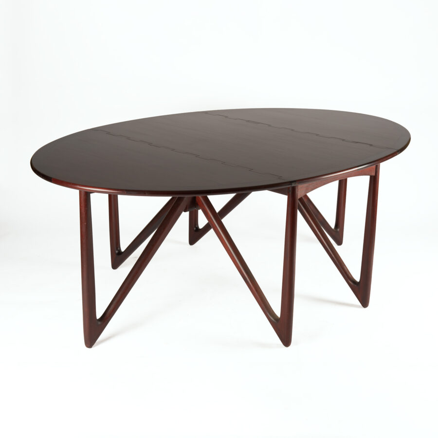 Vintage drop-leaf table by Kurt Østervig