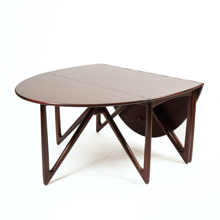 Vintage drop-leaf table by Kurt Østervig