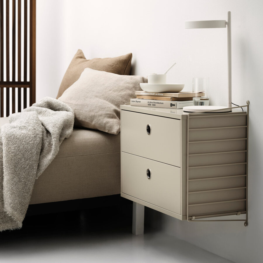 String bedside table