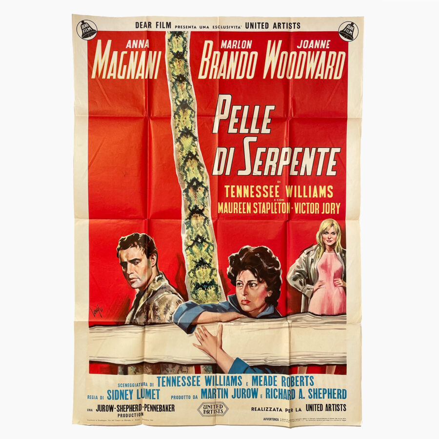 Pelle di Serpente (The Fugitive Kind) - Original Italian movie poster