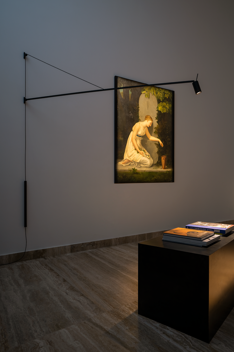 Swan lamp by Bernhard Osann
