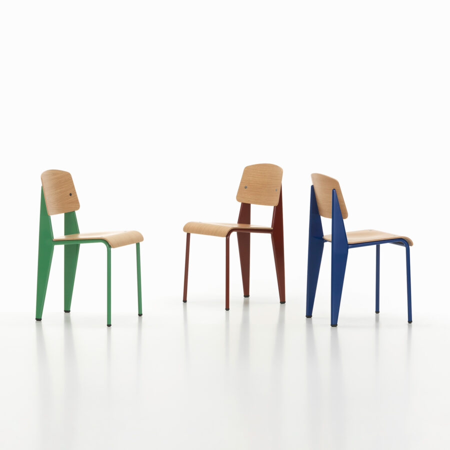 Standard chairs by Jean Prouvé for Vitra