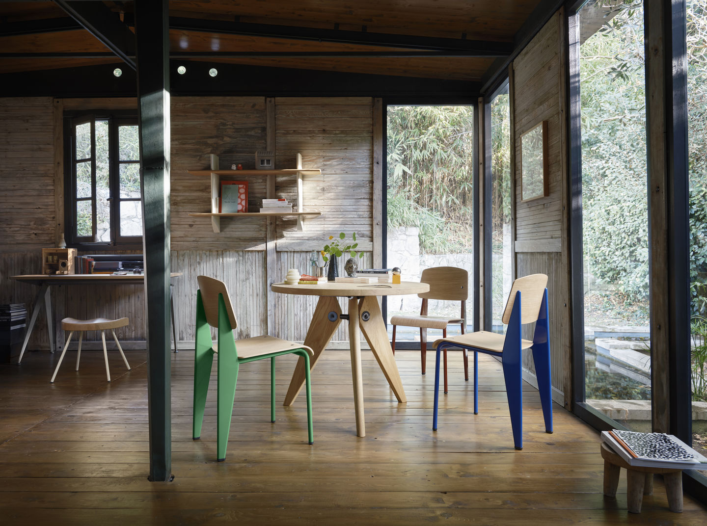 Standard chairs by Jean Prouve for Vitra Utopia Retro Modern