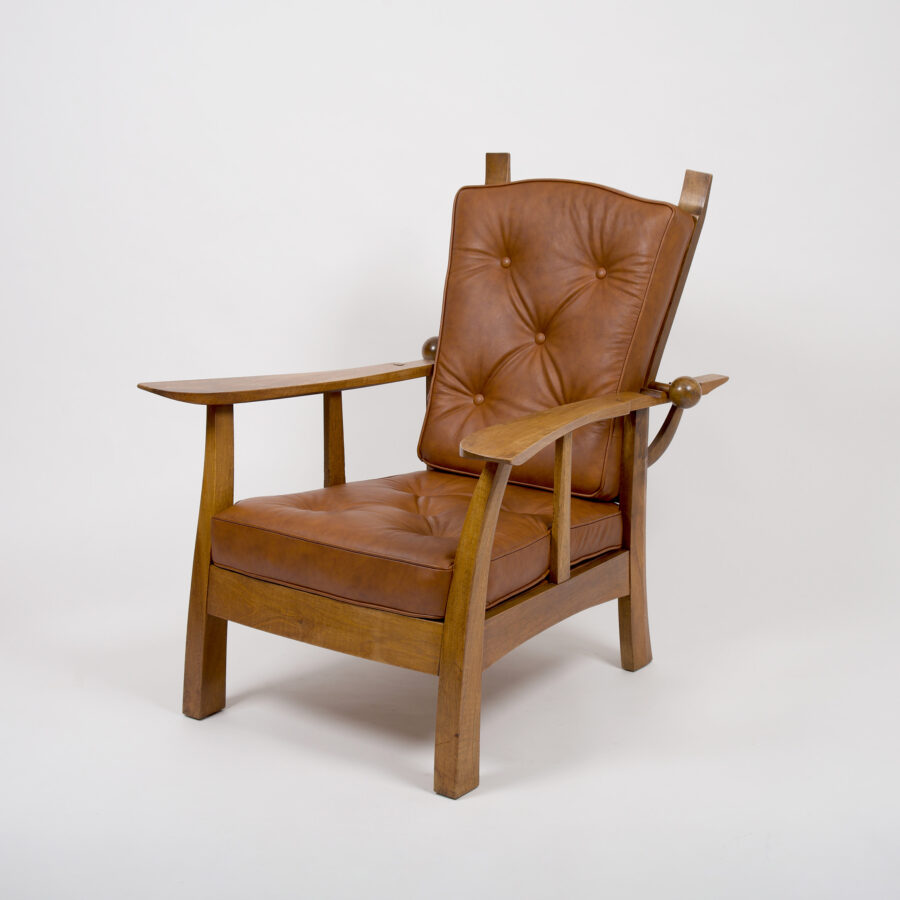 Rare Kanadier armchair by Hugo Gorge