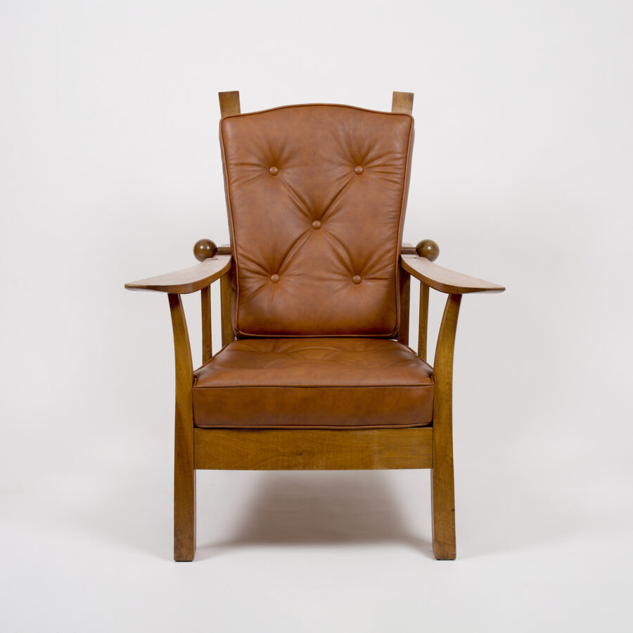 Rare Kanadier armchair by Hugo Gorge