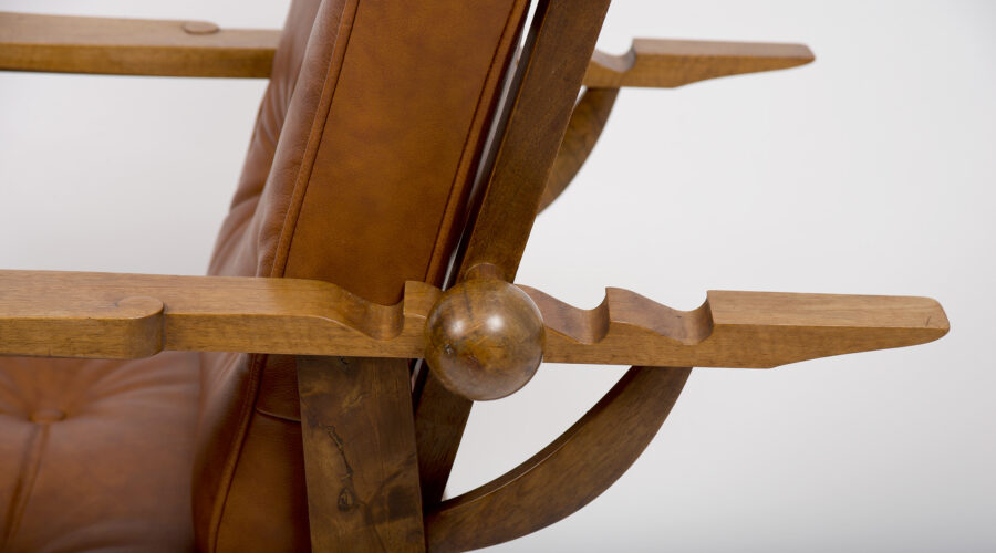 Rare Kanadier armchair by Hugo Gorge