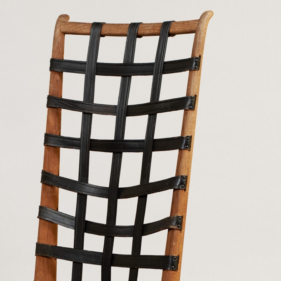 Vintage Italian high back chair