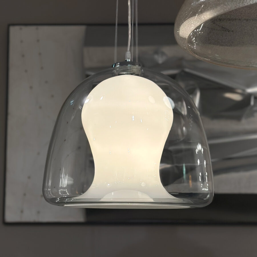 Naranza glass suspension by Vistosi Murano