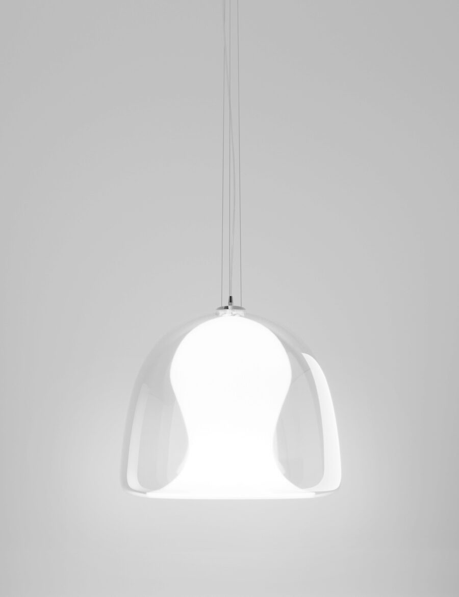 Naranza glass suspension by Vistosi Murano
