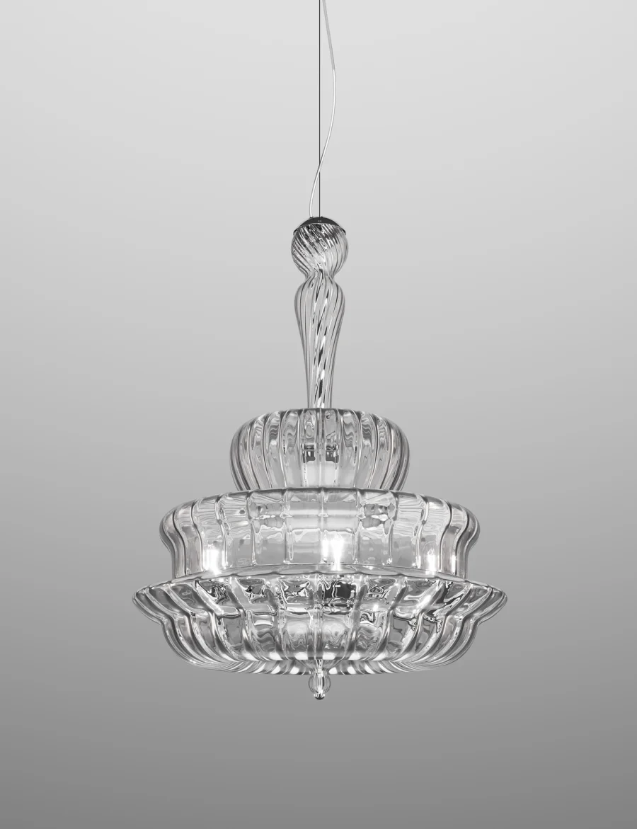 Novecento glass pendellampe fra Vistosi Murano