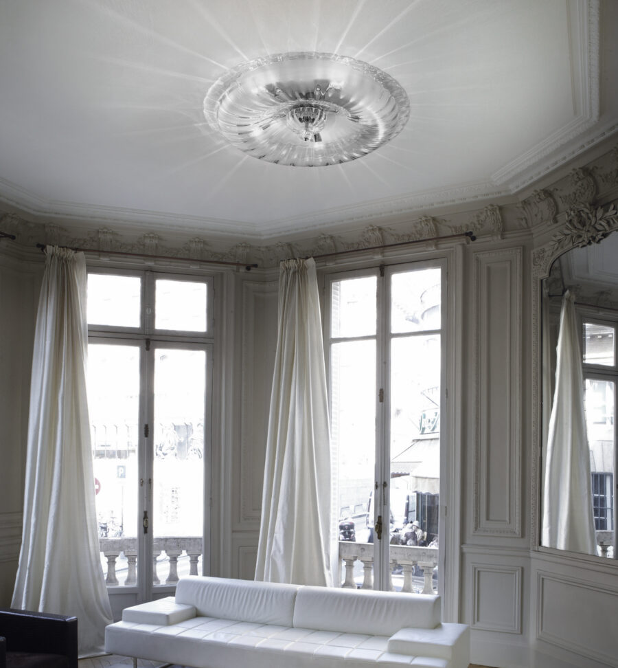 Novecento glass ceiling lamp by Vistosi Murano
