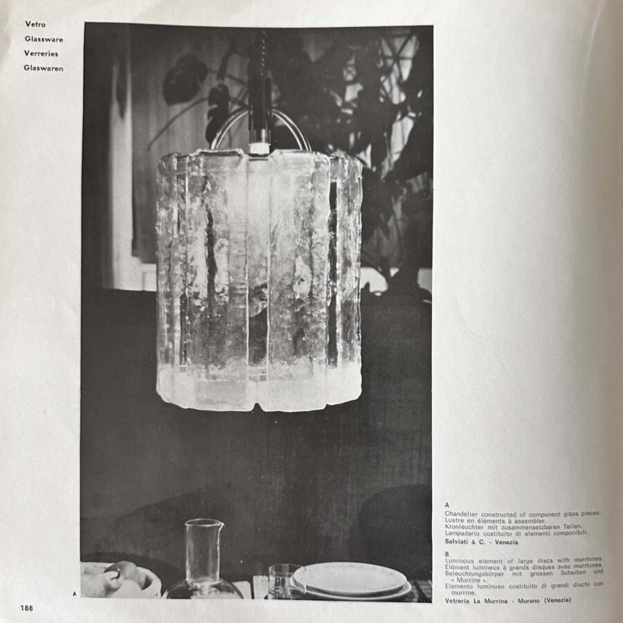 Vintage chandelier by Salviati Murano
