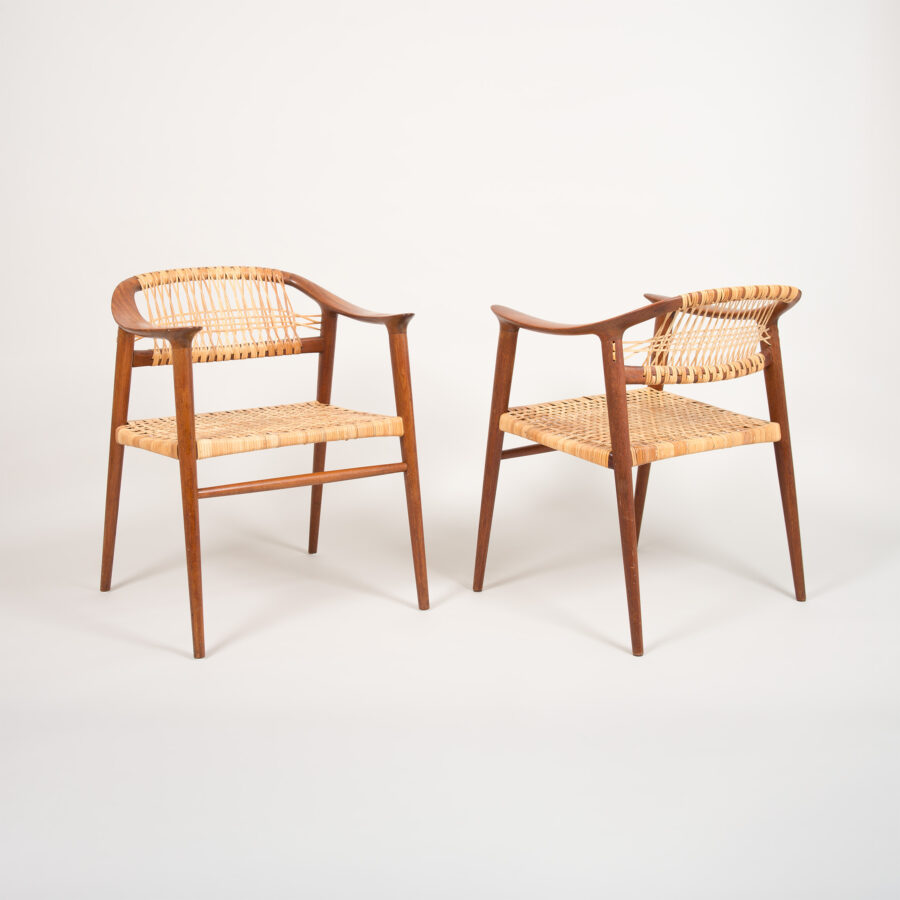 A pair of vintage Bambi armchairs