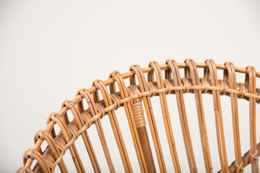 Vintage Italian wicker chair