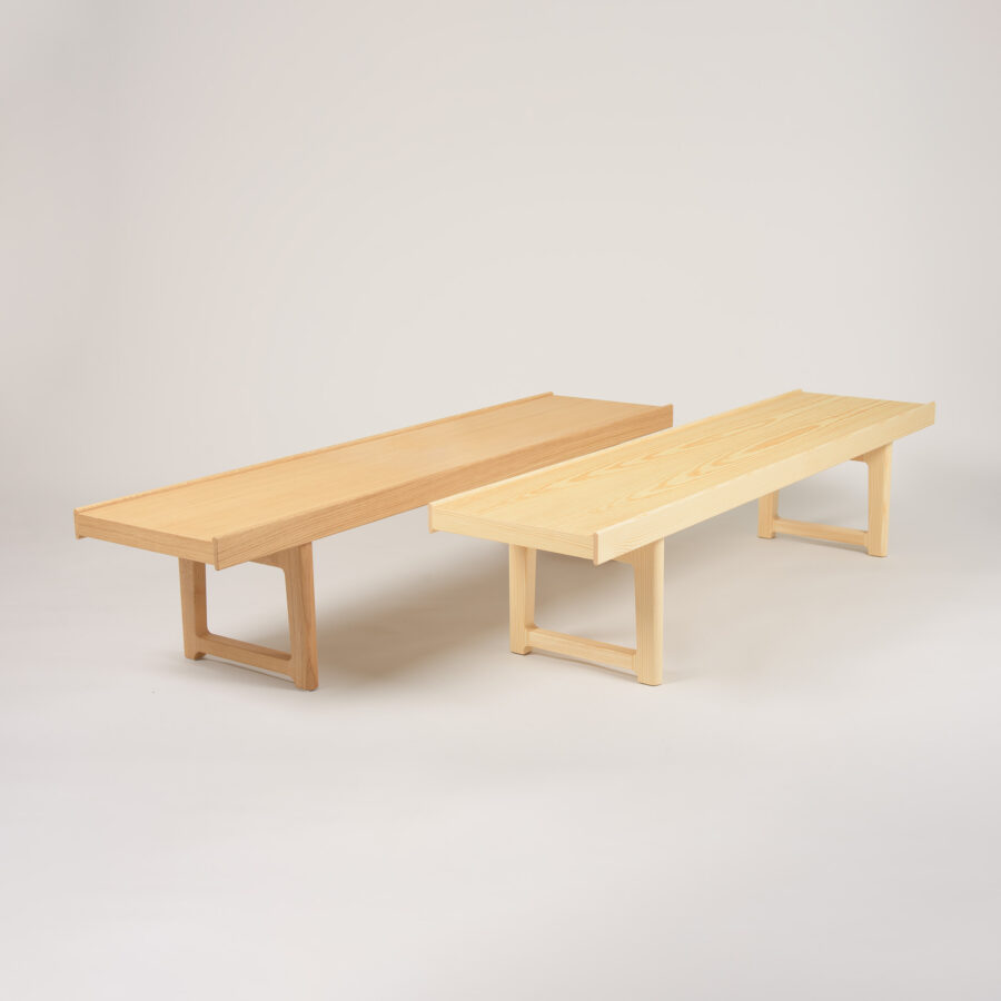 Krobo benk spesialutgave, furu design T. Afdal