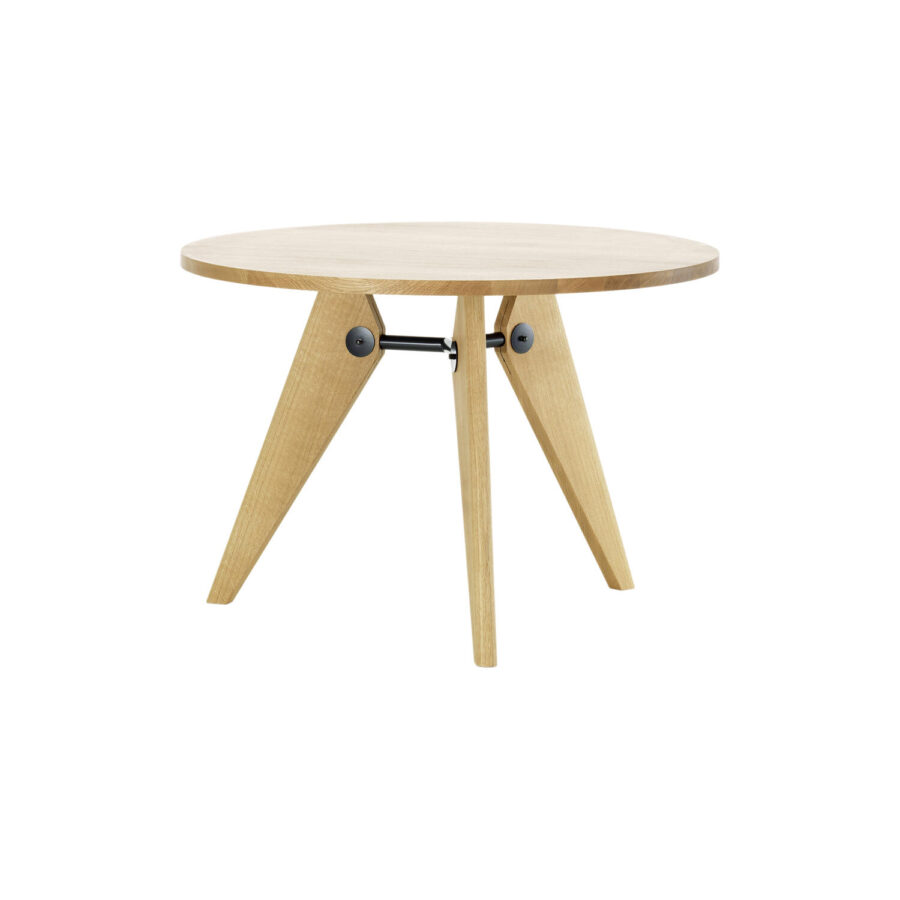 Guéridon oak table by Jean Prouvé Display Model 30% discount