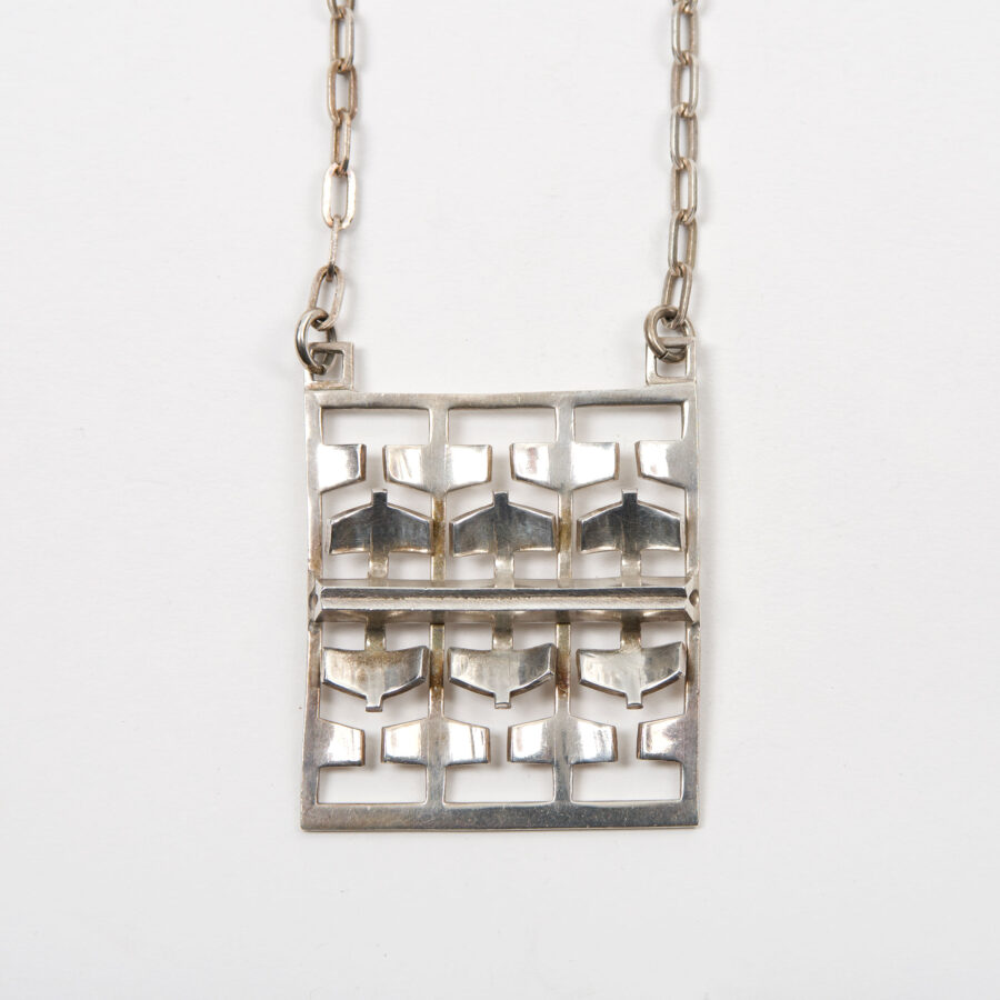 Vintage op-art necklace from Norway Silver Designs