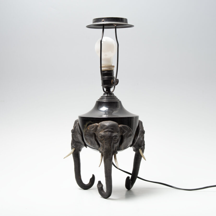 Early 1900´s elephant lamp