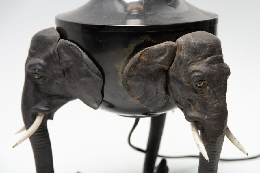Early 1900´s elephant lamp