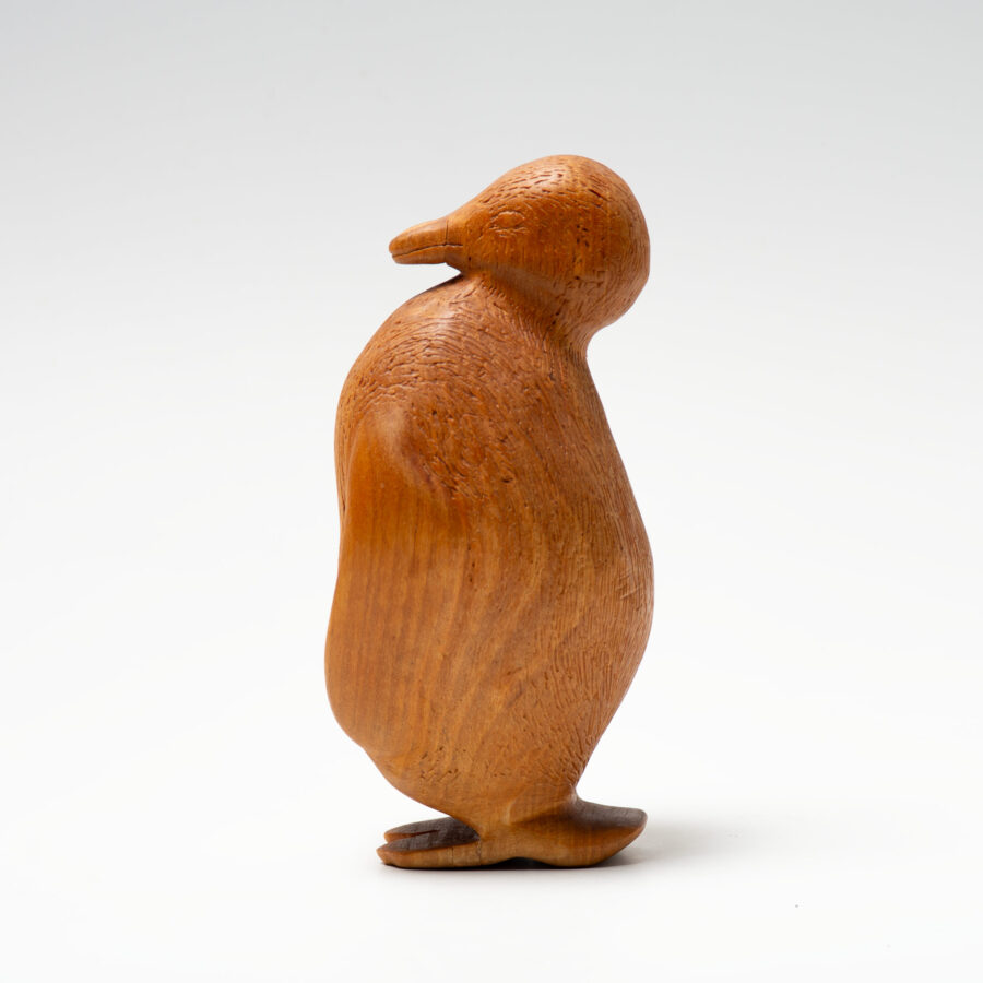 Unique wood penguin by Arne Lindaas