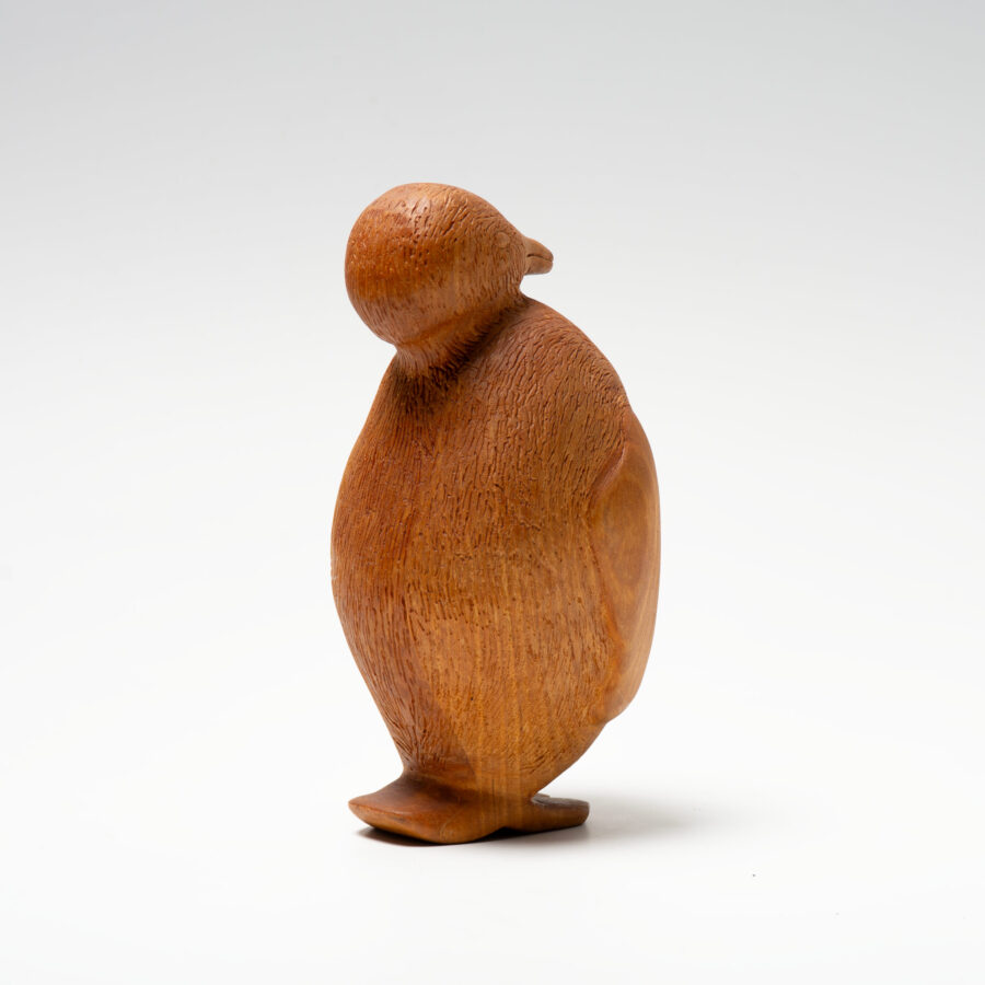 Unique wood penguin by Arne Lindaas