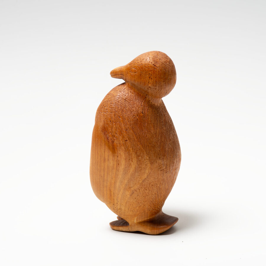 Unique wood penguin by Arne Lindaas