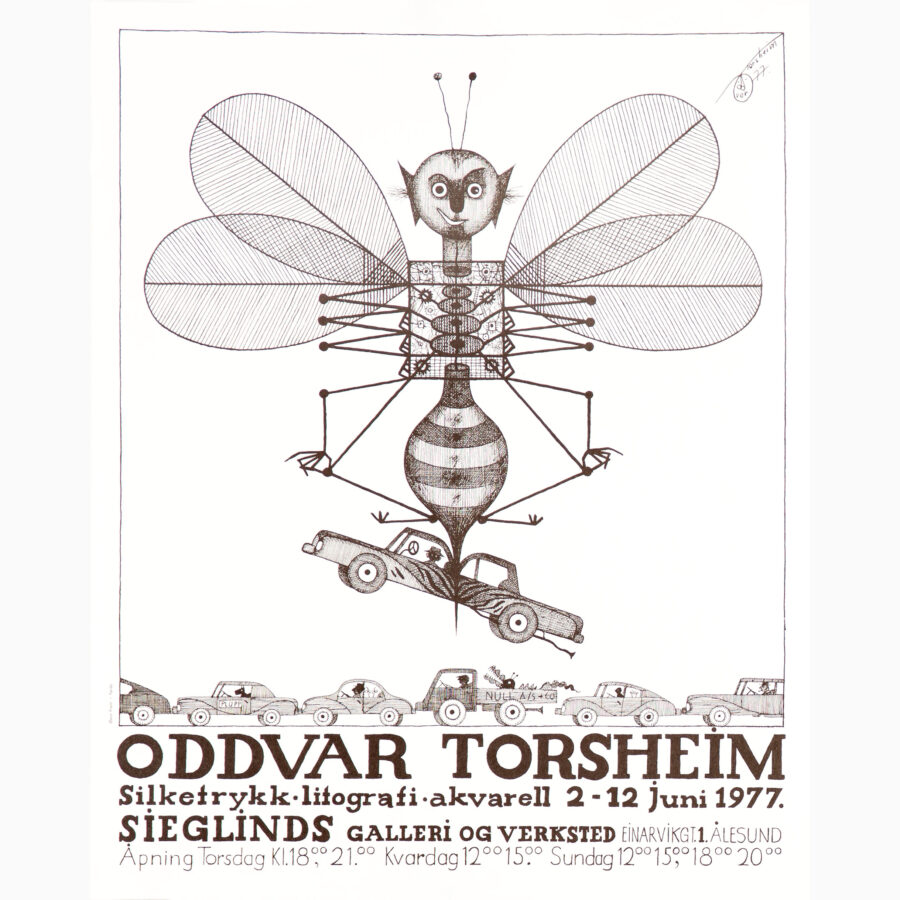 Oddvar Torsheim - Silketrykk, litografi, akvarell 1977