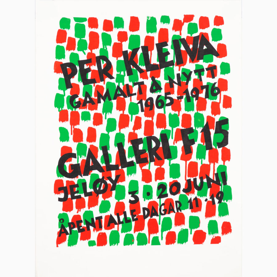 Per Kleiva - exhibition poster at F15 gallery