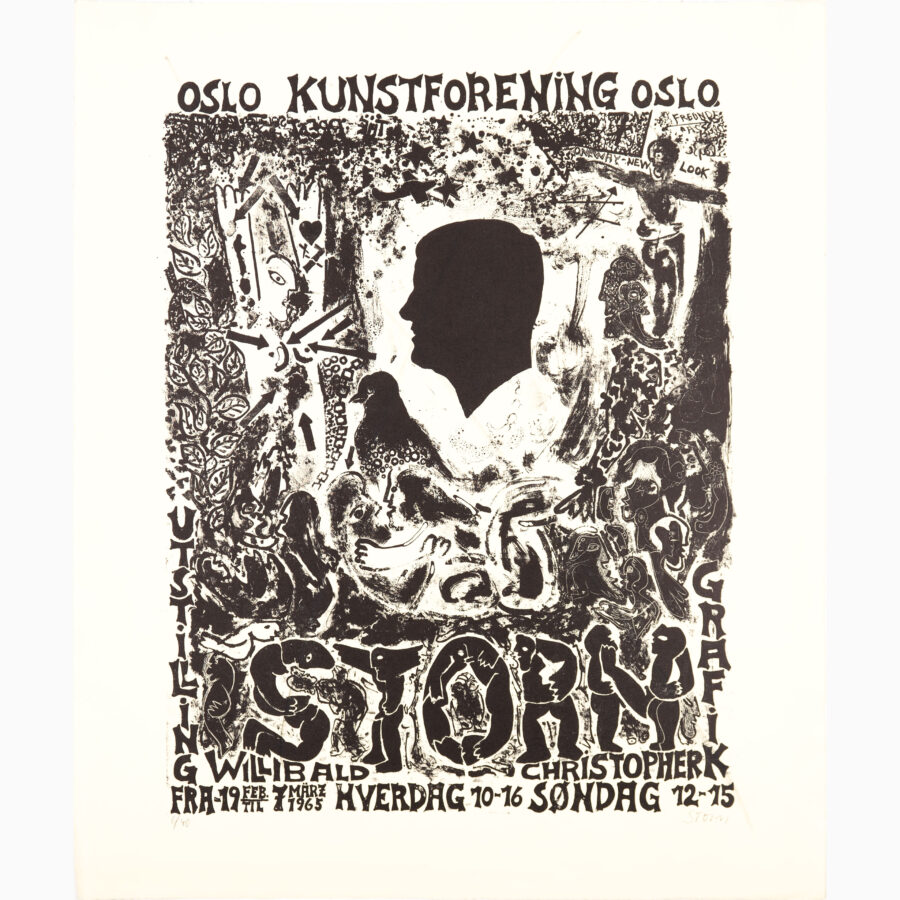 Willi Storn - Oslo Kunstforening, Utstilling Grafik, poster