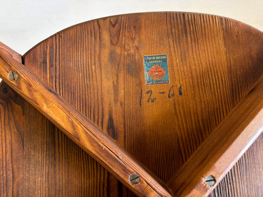 Rare Tompetei fireplace chair by Bendt Winge