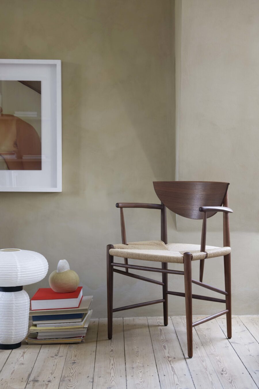 Drawn armchair by Hvidt & Mølgaard
