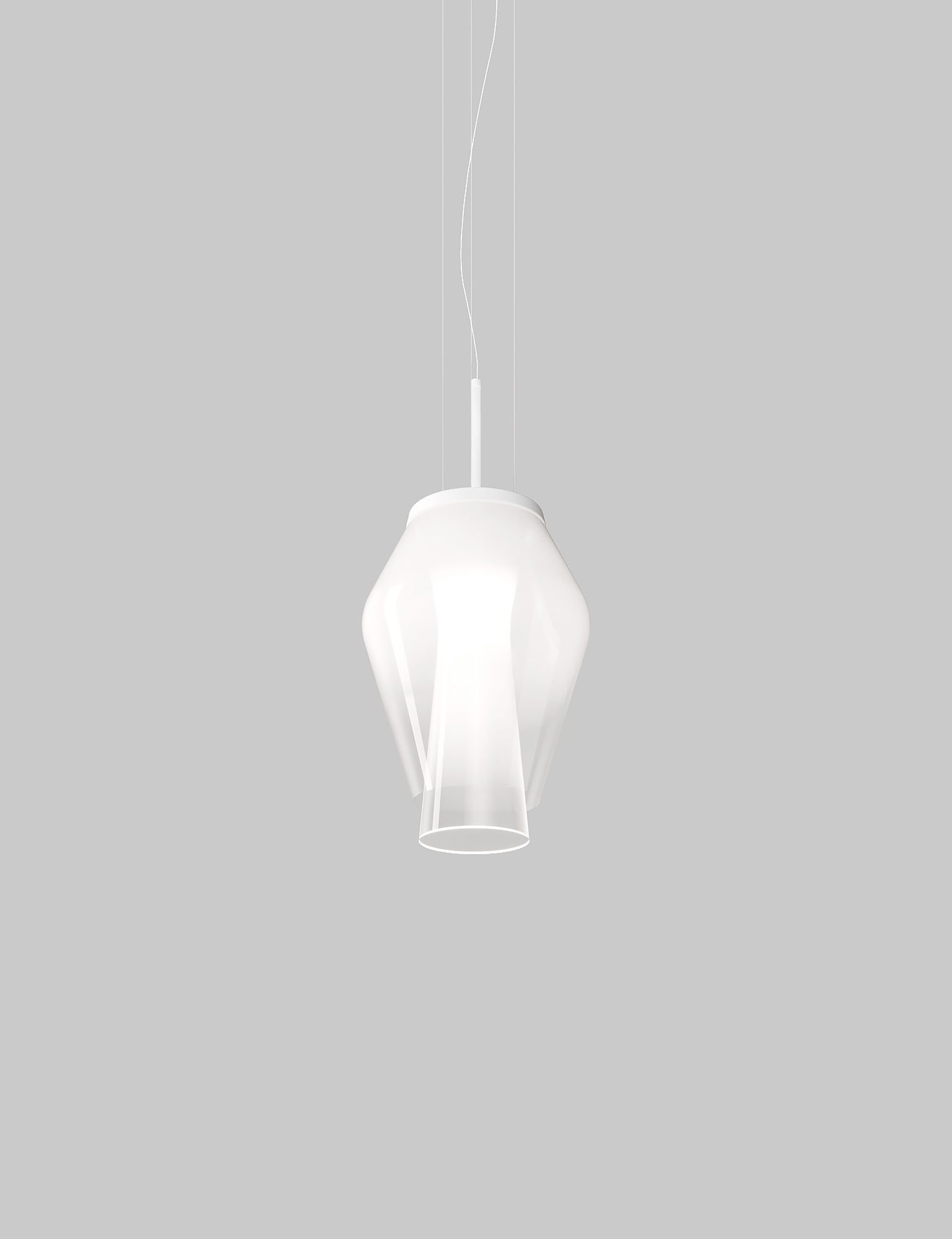 Anisette glass suspension by Vistosi Murano